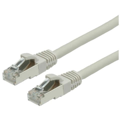 S / FTP Patch Cord Cat. 6, halogen-free, grey, 1 m, Grigio, 100 Ohm, 1 mm - Foto 1